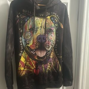 Oversized pit bull sweatshirt